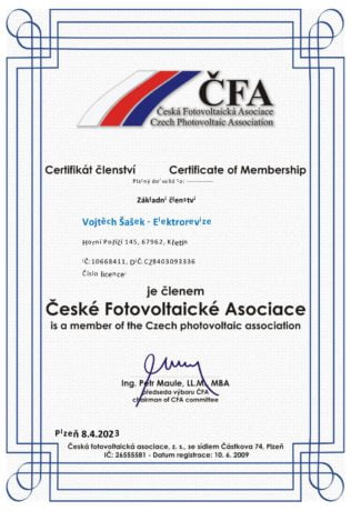 Certifikát